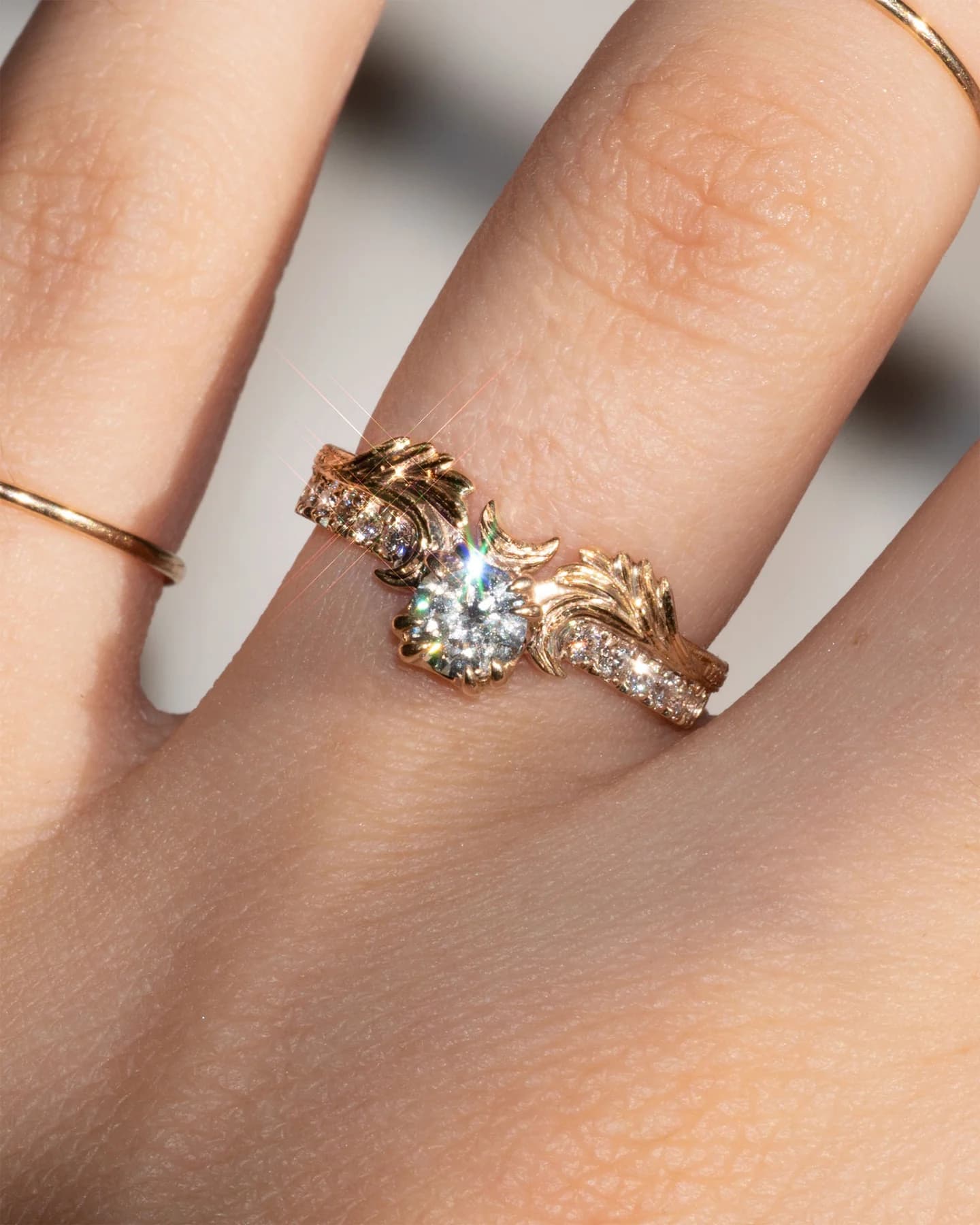 Angel Guardian ring, detailed view 4
