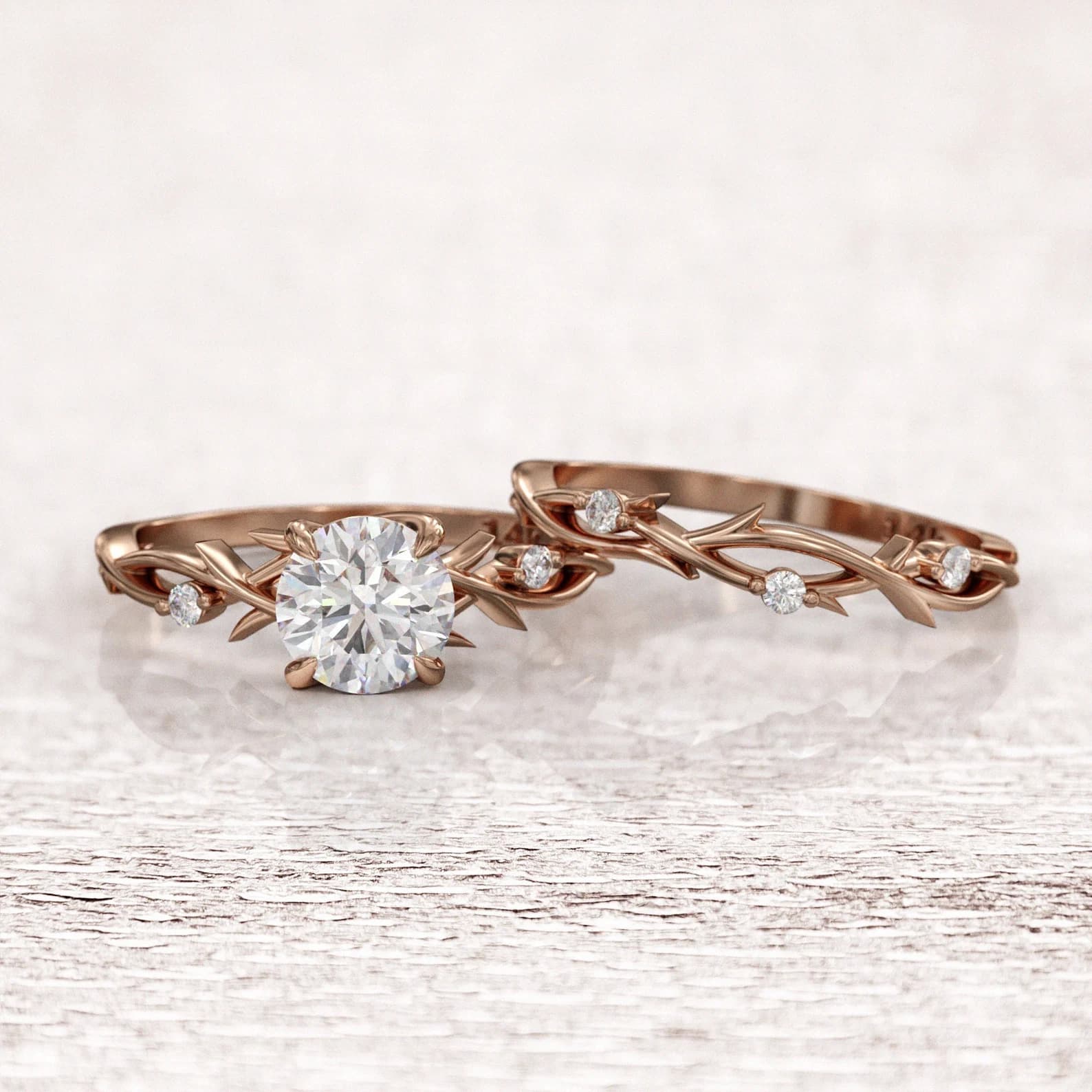 Dainty Twig ring, detailed view 4